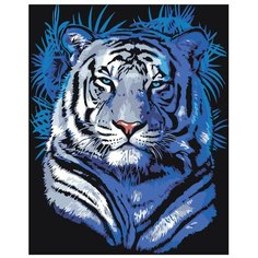 Картина по номерам, "Живопись по номерам", 48 x 60, A608, тигр, спокойствие, животные, уверенность, сила, поп-арт