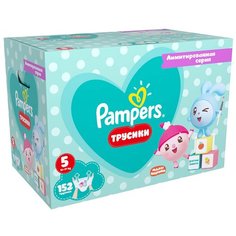 Pampers трусики Pants Малышарики 5, 12-17 кг, 152 шт., бирюзовый