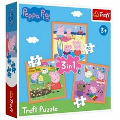 Пазл Trefl 20#36#50 деталей: Изобретательная Свинка Пеппа