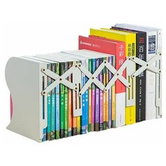 Подставка-ограничитель для книг Deli 78631GREY серый
