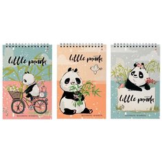 Блокнот Альт, А5 (127 х 202 мм), "удивительные панды" 40 л, Арт. 3-40-547, обложка в ассортименте