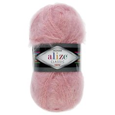 Пряжа Alize Mohair classic, 24 % шерсть, 25 % мохер, 51 % акрил, 100 г, 200 м, 1 шт., 161 пудра