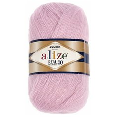 Пряжа "Angora real 40" 60% акрил, 40% шерсть 480м/100гр (27 лиловый) нет бренда