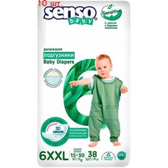 Подгузники Senso Sensitive XXL 15-30кг 38шт (10 шт.) Нет бренда