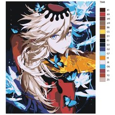 Картина по номерам T848 " Доума - Вторая Высшая Луна - Аниме Клинок Рассекающий Демонов ", 70x90 см Brushes Paints