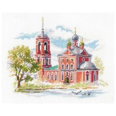 Алиса Набор для вышивания Переславль-Залесский. Сорокосвятская церковь 22 x 18 см (3-24) красный