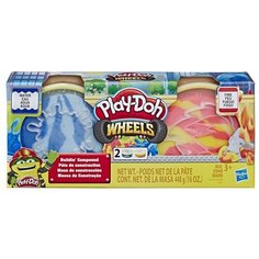 Масса для лепки Play-Doh Набор специальной массы Wheels Огонь и вода (E5792) 2 цв.