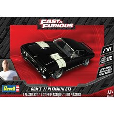 Сборная модель Revell Fast & Furious Doms 71 Plymouth GTX14477 1:24
