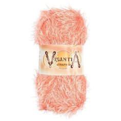 Пряжа Visantia "TRAFKA" 100% полиэстер №0020 св. красный - 5 мотков по 100 гр