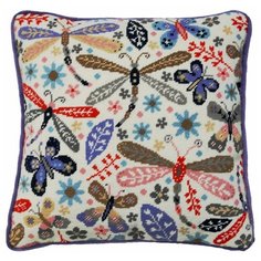 Набор для вышивания подушки Dragonfly (Стрекоза) Bothy Threads