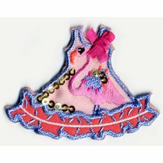 Термоаппликация HKM Платье, 1 шт 7,5 х 4 см розовый 0,125 см HKM 32341/1SB