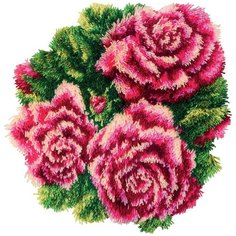 Набор для вышивания Panna "Коврик. Розы", арт. КИ-7037, 50х48 см