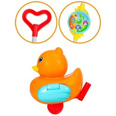 Каталка на палочке "Уточка" Рыжий кот