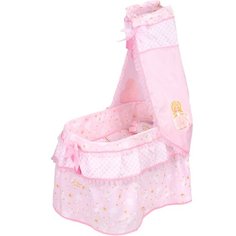51028 Кроватка с балдахином серии Мария, 60 см De Cuevas Toys