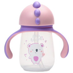 Детский поильник Little Angel с трубочкой Koala 250 мл, LA2931 фиолетовый