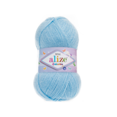 Пряжа Alize Sekerim Bebe, 100 % акрил, 100 г, 320 м, 1 шт., 40 голубой