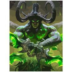 Картина по номерам игра Warcraft WOW World of Warcraft - 6751 В 30x40