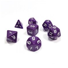 Набор ZVEZDA из 7 филетовых игровых кубиков для ролевых игр, 7 шт Звезда