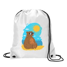 Сумка для обуви CoolPodarok Иллюстрация. Медведь на солнышке