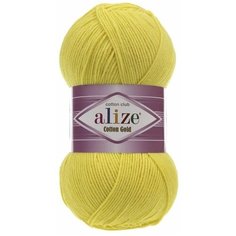 Пряжа Alize Cotton Gold, 55 % хлопок, 45 % акрил, 100 г, 330 м, 1 шт., 110 маргаритка