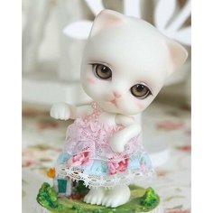 Платье Luts Summer Rose One-piece for Minimi Zuzu Delf blue (Летняя роза для куклы Латс Миними Зузу Делф голубое)