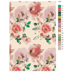 Картина по номерам Y-838 "Пионы" 80x120 Brushes Paints