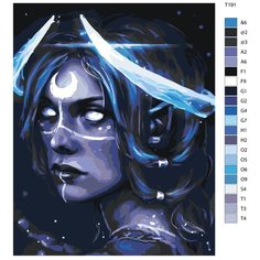 Картина по номерам Т191 "Девушка телец", 70x90 см Brushes Paints