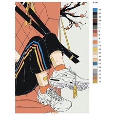 Картина по номерам X-240 "Кроссовки" 70x110 Brushes Paints