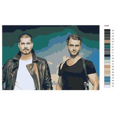 Картина по номерам W-647 "Обложка турецкого сериала - внутри" 80x120 Brushes Paints