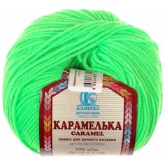 Пряжа Камтекс Карамелька лимон незрелый (027), 100%акрил, 175м, 50г, 1шт