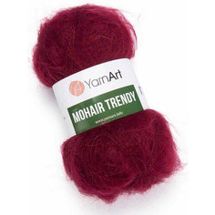 Пряжа Yarnart Mohair Trendy бордо (109), 50%мохер/50%акрил, 220м, 100г, 1шт