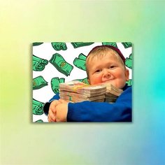 Картина по номерам на холсте с подрамником 50х40см " Хасбик, Хасбулла Lya Lya Topolya