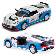 Машинка металлическая Kinsmart 1:32 2012 Lotus Exige R-GT 5362DKT инерционная / Бело-голубой