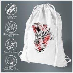 Сумка для обуви CoolPodarok Три тигриные пасти арт