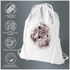 Сумка для обуви CoolPodarok Орёл с рыбой