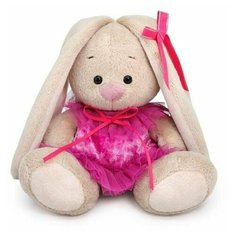 Мягкая игрушка "Зайка Ми в бархатном платье", 15 см, арт. SidX-441 Budi Basa Collection