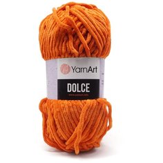 Пряжа Yarn art "Dolce", цвет: 778 оранжевый, 120 м, 100 грамм (5 мотков) (количество товаров в комплекте: 5)