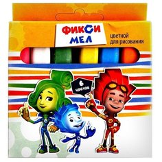 Мел цветной «Фиксики» 6 шт, в картонной упаковке Centrum