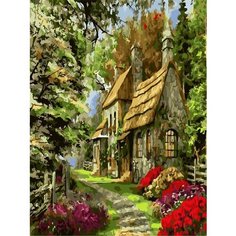 Картина по номерам Усадьба в лесу 40х50 см Hobby Home