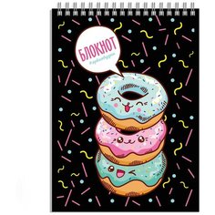 Феникс+ (канцтовары) Блокнот "Сладкие пончики", А5, 60 листов