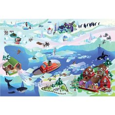Игровой коврик 150х100 см Арктика, не скользит, Achoka Бельгия