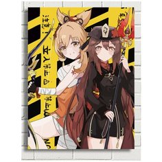 Картина по номерам Игра Genshin Impact Ху Тао и Ёимия - 7470 В 30x40