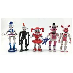 Фигурки фнаф 5 ночей с Фредди 5 штук по 16 СМ Китай