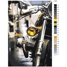 Картина по номерам Z849 "Мотоцикл" 40х60 Brushes Paints