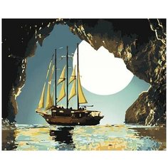 Алмазная мозаика «Тихая заводь», LG298 / 40х50 см / Полная выкладка / Холст на подрамнике / Картина стразами Цветной