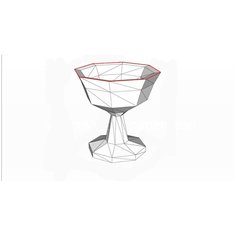 3D-конструктор оригами фигура Кубок подарочный набор на новый год 2022 для сборки полигональной фигуры Бумажная логика