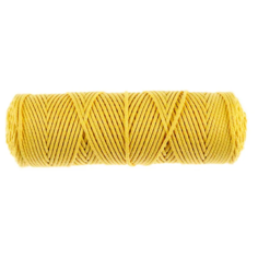 Пряжа Узелки из Питера шнур для рукоделия, 100 % хлопок, 220 г, 100 м, 1 шт., желтый