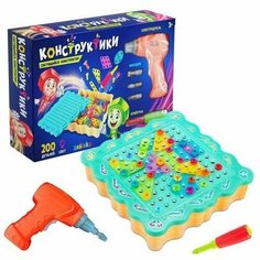 ZABIAKA Конструктор винтовой "Конструктики", с подсветкой, 200 деталей № SL-01756 3575740