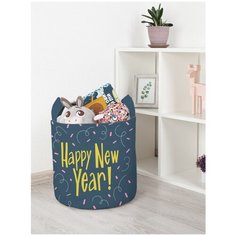 Корзина для игрушек JoyArty "Новый год в конфетти" 35x35 см
