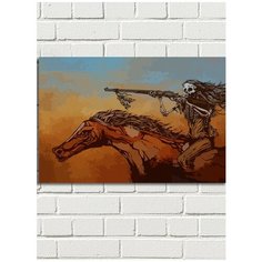 Картина по номерам Скелет Ковбой - 9029 Г 60x40